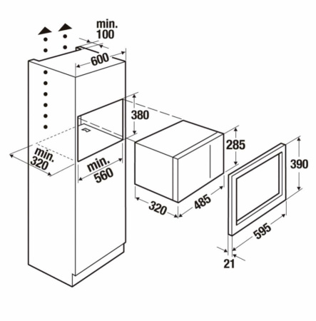 Микроволновая печь Kuppersbusch M 6120.0 W