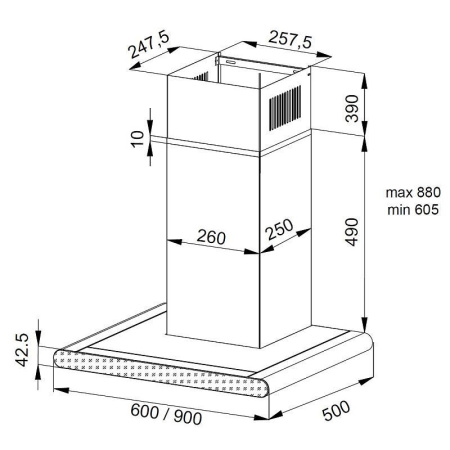Вытяжка Korting KHC 6958 XGN