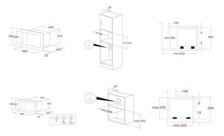 Микроволновая печь Teka ML 820 BIS BLACK-SS