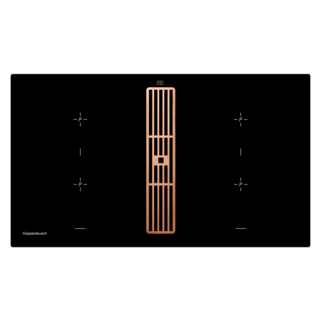 Индукционная варочная панель с вытяжкой Kuppersbusch KMI 9850.0 SR Copper