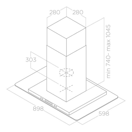 Вытяжка Elica FLAT GLASS IX/A/60