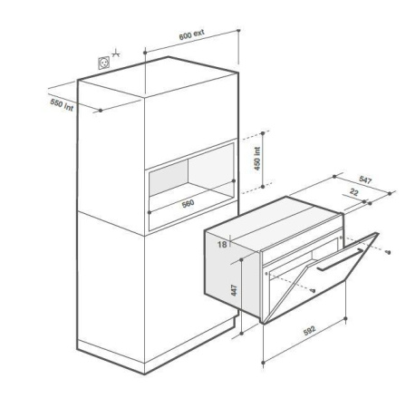 Микроволновая печь De Dietrich DKE7335X