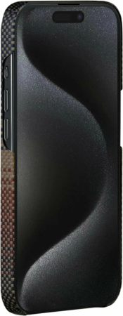 Чехол для телефона PITAKA Fusion Weaving MagEZ Case 5 для iPhone 15 Pro KI1501SU, Sunset