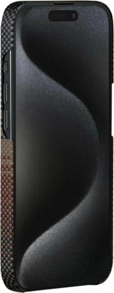Чехол для телефона PITAKA Fusion Weaving MagEZ Case 5 для iPhone 15 Pro KI1501SU, Sunset