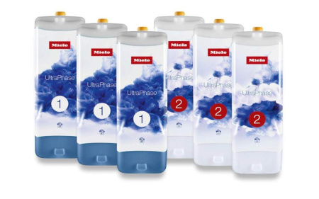 Набор двухкомпонентный средств для стирки Miele UltraPhase 3+3, 6 х 1.4 л
