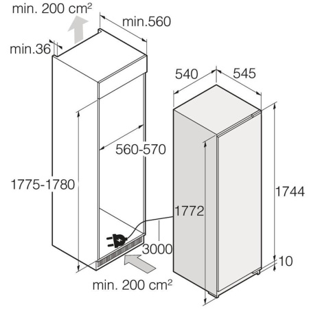 Холодильник комбинированный Asko RFB 31831 EI