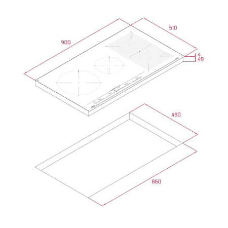 Индукционная варочная панель Teka IZF 94300 MSP BLACK