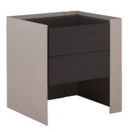 Тумбочка прикроватная с поверхностью из шпона , LNNT01