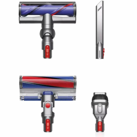 Ручной аккумуляторный пылесос Dyson V10 SV27 Cyclon Total Clean, Nickel/Black