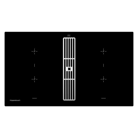 Индукционная варочная панель с вытяжкой Kuppersbusch KMI 9850.0 SR Silver Chrome