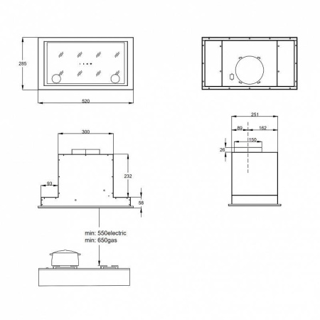 Вытяжка Korting KHI 6777 GB