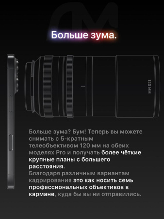 Смартфон Apple iPhone 16 Pro Max SIM+eSIM 256 ГБ, White, AE