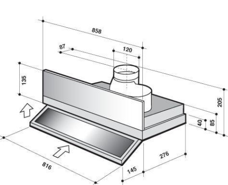 Вытяжка De Dietrich DHT1119X