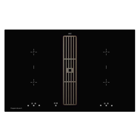 Индукционная варочная панель с вытяжкой Kuppersbusch KMI 8500.0 SR Black Chrome