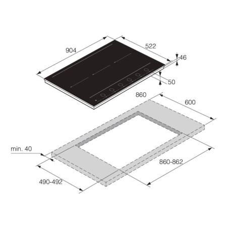 Индукционная варочная панель Asko HID 956 GC