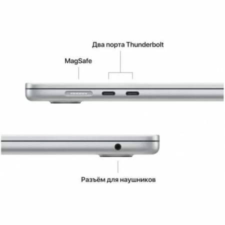 Ноутбук Apple MacBook Air 15 M2, 8/256 ГБ, Silver, RU