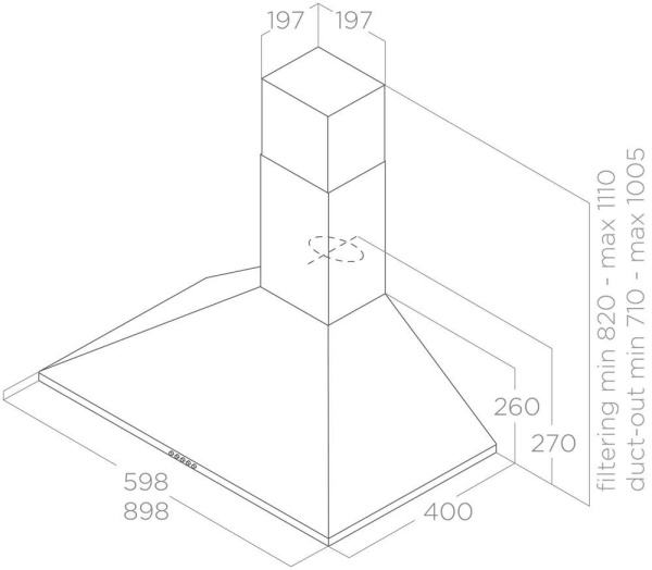 Вытяжка Elica TAMAYA RAIL ANBR/A/90