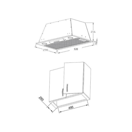 Вытяжка Korting KHI 6530 W