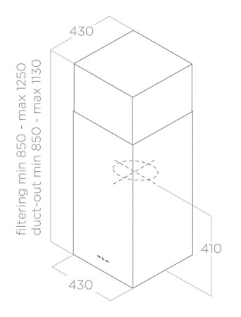Вытяжка Elica KUADRA ISLAND IX/A/43