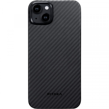 Чехол для телефона PITAKA MagEZ Case 4 для iPhone 15 Plus KI1501M, Black/Grey Twill