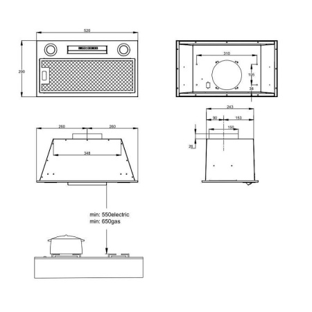 Вытяжка Korting KHI 6755 X