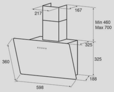 Вытяжка Elica SHADE BL/A/60