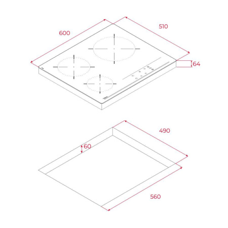 Электрическая варочная панель Teka TBC 63632 TTC BLACK