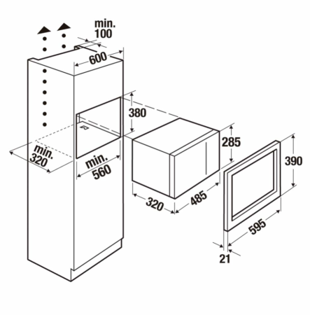 Микроволновая печь Kuppersbusch M 6120.0 W