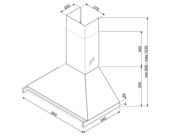 Вытяжка SMEG KD90HNE