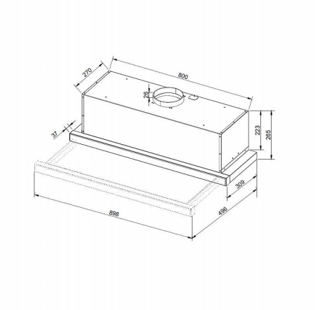 Вытяжка Korting KHP 9975 GW
