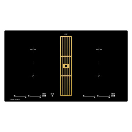 Индукционная варочная панель с вытяжкой Kuppersbusch KMI 9800.0 SR Gold