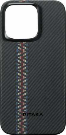 Чехол для телефона PITAKA Fusion Weaving MagEZ Case 4 для iPhone 15 Pro Max FR1501PM, Rhapsody