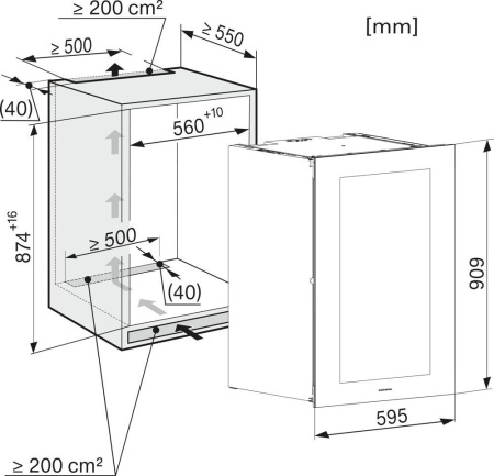 Винный шкаф Miele KWT 6422 iG-1 PRBG