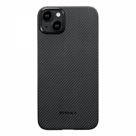 Чехол для телефона PITAKA MagEZ Case 4 для iPhone 15 Plus KI1501MA, Black/Grey Twill