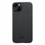 Чехол для телефона PITAKA MagEZ Case 4 для iPhone 15 Plus KI1501MA, Black/Grey Twill