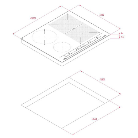 Индукционная варочная панель Teka IZF 64440 MSP BLACK