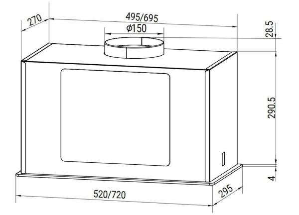 Вытяжка HIBERG VMF 6191 B