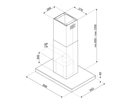 Вытяжка SMEG KBTI9L4VN
