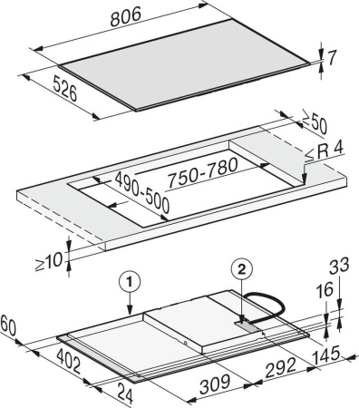 Индукционная варочная панель Miele KM 7372 FR