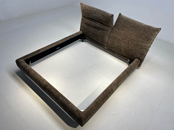 Кровать с обивкой из ткани, LN6213_1