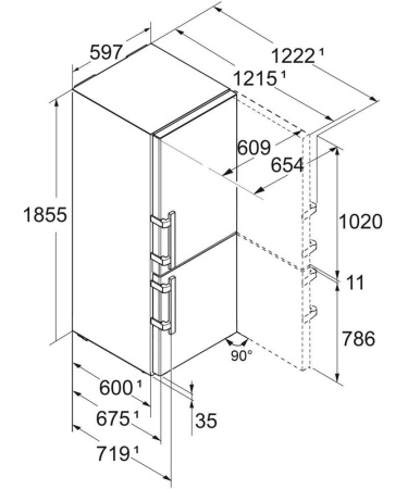 Холодильник комбинированный Liebherr CNd 5253-20 001