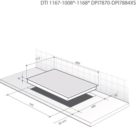 Индукционная варочная панель De Dietrich DPI7870X