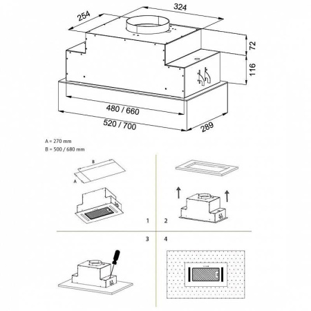 Вытяжка Korting KHI 9765 GN
