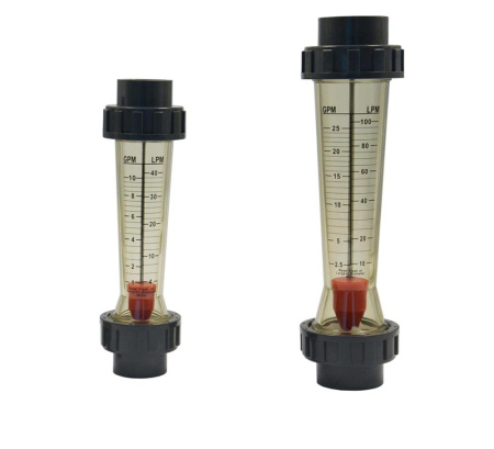 Ротаметр проточный WTS LZS-25E 0.8-8GPM Joint connection PC tube