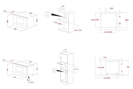 Микроволновая печь Teka ML 822 BIS L BLACK-SS