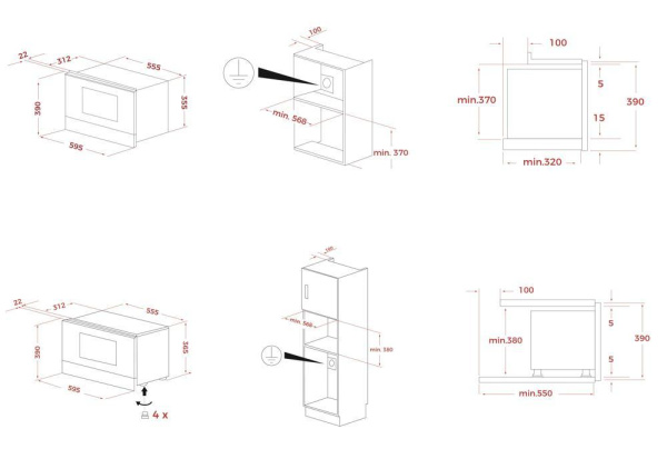 Микроволновая печь Teka ML 822 BIS L BLACK-SS