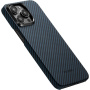 Чехол для телефона PITAKA MagEZ Case 4 для iPhone 15 KI1508, Black/Blue Twill