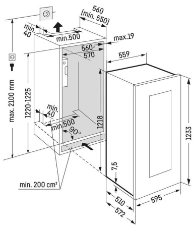 Винный шкаф Liebherr EWTgb 2383-26 001