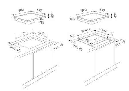 Индукционная варочная панель с вытяжкой Kuppersbusch KMI 8590.0 SR