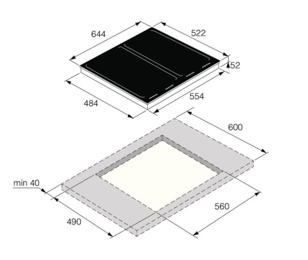 Индукционная варочная панель Asko HI 1655 G